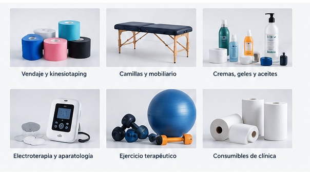 Productos y materiales para fisioterapia y clínica
